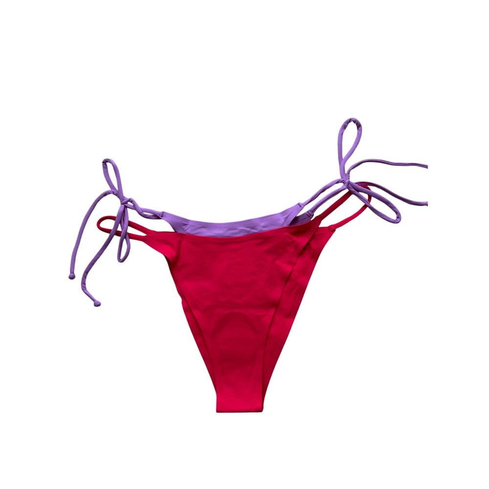 🥶 LSpace Purple and Red Fused Mackena Bitsy Bikini Bottoms Size Large - Picture 7 of 12